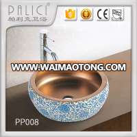 2016 retro product antique brass sink bathroom