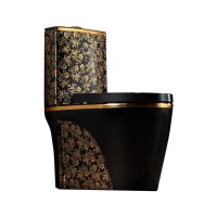 Guangdong, China ceramic gold color bathroom wc toilet bowl black golden color toilet