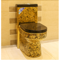 factory supply wholesale toilet bowl and colored gold plated luxury wc toild