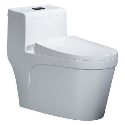 Chinese cheap price chaozhou siphonic ceramic sanitary ware one piece S-trap WC toilet size bowl