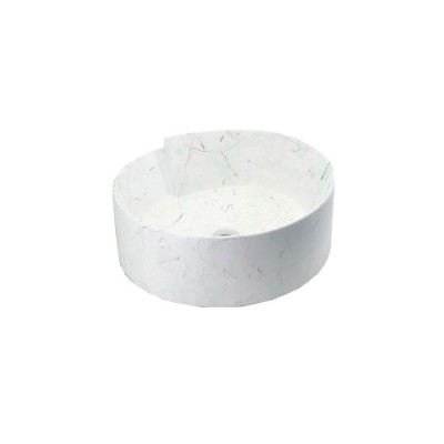 Cheaper price  round shape marble stone color frosting surface bathroom ceramic countertop basin